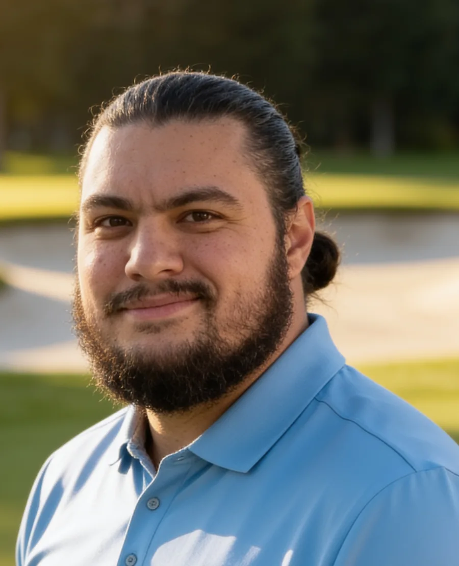 Ethan Payne, PGA professional, photographed on the course
